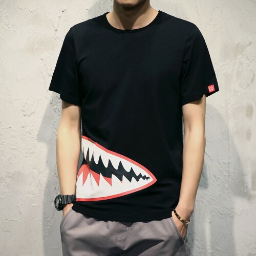 bape shark t shirt black