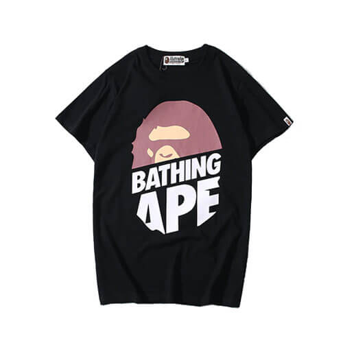 Bape Ape Head Bathing Ape Cotton T Shirt black