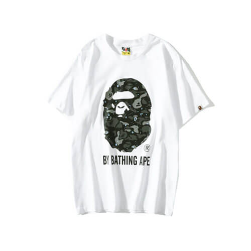 Bape Camo Ape Head Mono Cotton T Shirt