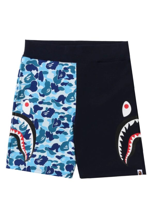 BAPE-ABC-Camo-Side-Shark-Sweat-Shorts-Black