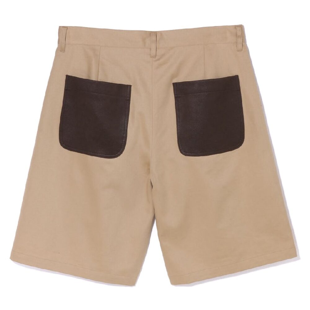 BAPE-Multi-Motif-Leather-Pocket-Chino-Shorts-Grey-1